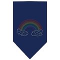 Unconditional Love Rainbow Rhinestone Bandana Navy Blue large UN849280
